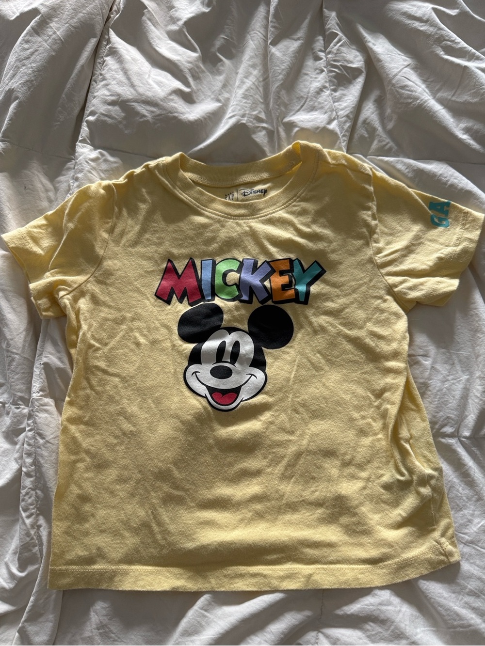 Kids Disney Gap Mickey Mouse Yellow Tee